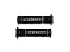 1 Accossato 1 paar knoppen van 2-componenten rubber, zwart met gekleurde Accossato-letters voor Kawasaki Z 1000 ABS van 2017 tot 2022, CC 1000