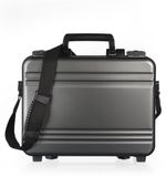 Valise en aluminium - Valise de voyage - Valise rigide - Anthracite - 34,2 x 25,2 x 10,5 cm
