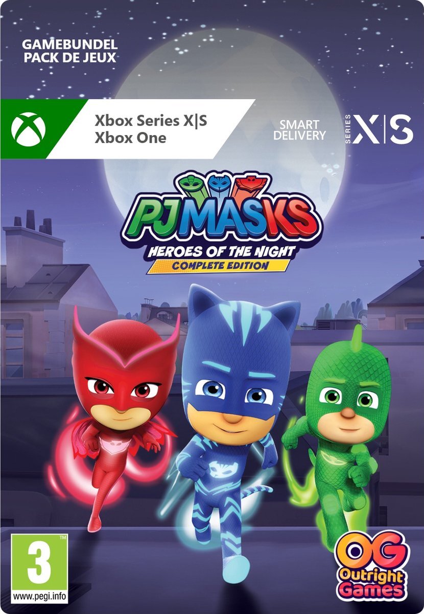 Outright Games PJ Masks: Heroes of the Night - Complete Edition - Xbox Series X + S & Xbox One - Bundle - Niet Beschikbaar in België - Download