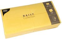 Papstar 150 Servetten DAILY Collection 1/8 vouw 32 cm x 32 cm geel