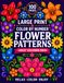 Large Print Color By Number Flower Patterns