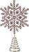 Christmas Decoration Koopman International Christmas Decoration piek - ster vorm - lichtroze met steentjes - 23 cm