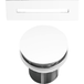 Bonde et cache trop-plein blanc pour baignoire îlot design