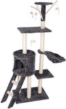 maxxpro Kattenmeubel - 140 x 50 x 35 CM - MDF/ Sisal/ Pluche - Donkergrijs