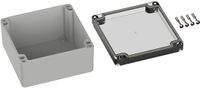 TRU COMPONENTS TC-9065464 Outdoorbehuizing 122 x 120 x 55 Polycarbonaat Grijs-wit (RAL 7035) 1 stuk(s)
