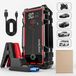 4-in-1 démarreur de voiture avec compresseur d'air - 8000 mAh - 600 A - Gonfleur de pneus 150 PSI - Booster de batterie 12V - Charge rapide USB - Lampe LED