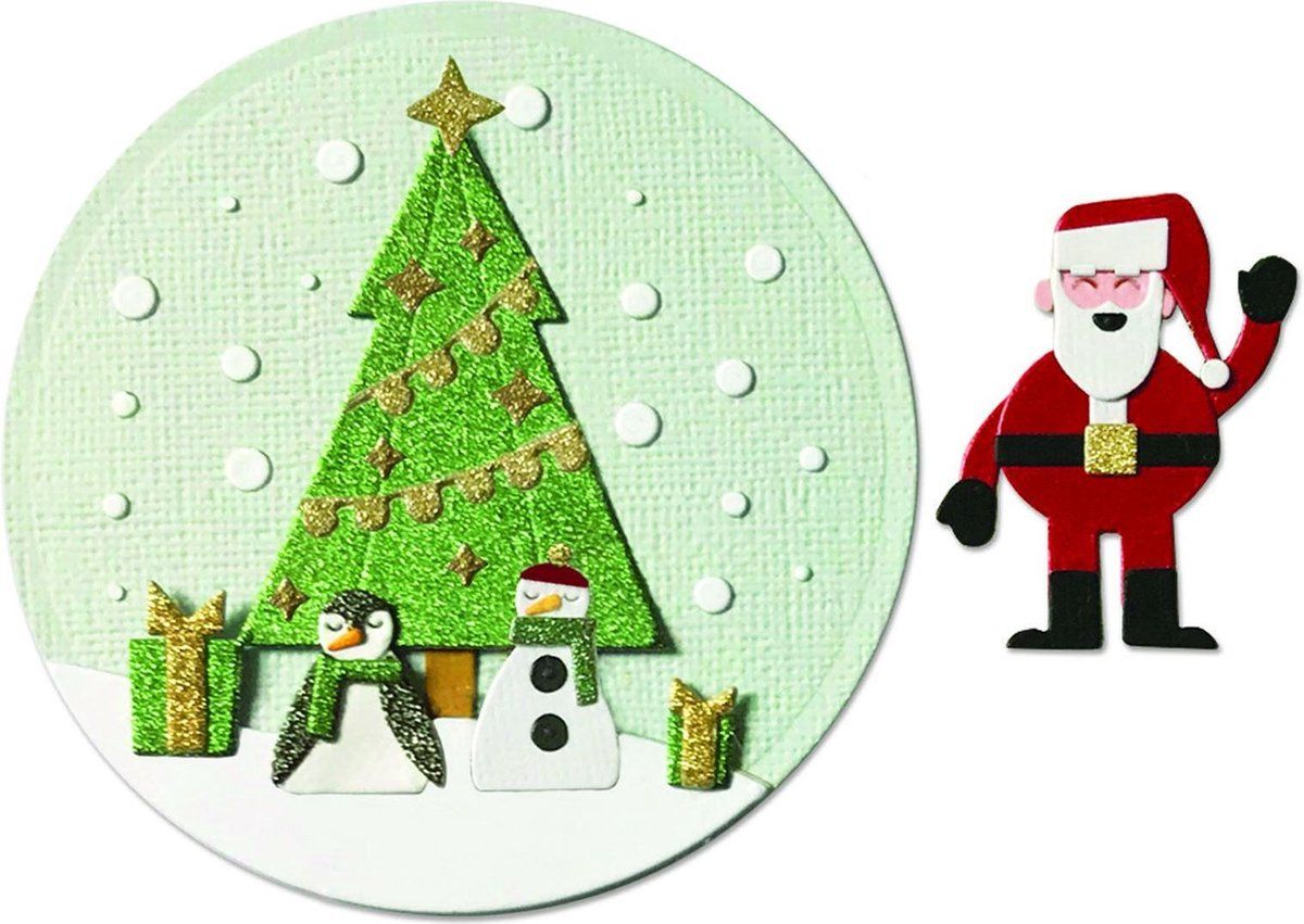 Sizzix Thinlits Die Set 8PK-Snowdome door Jenna Rushforth, 665343, Veelkleurig, One Size