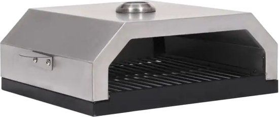 vidaXL Pizzaoven met keramische steen voor gas-/houtskoolbarbecue