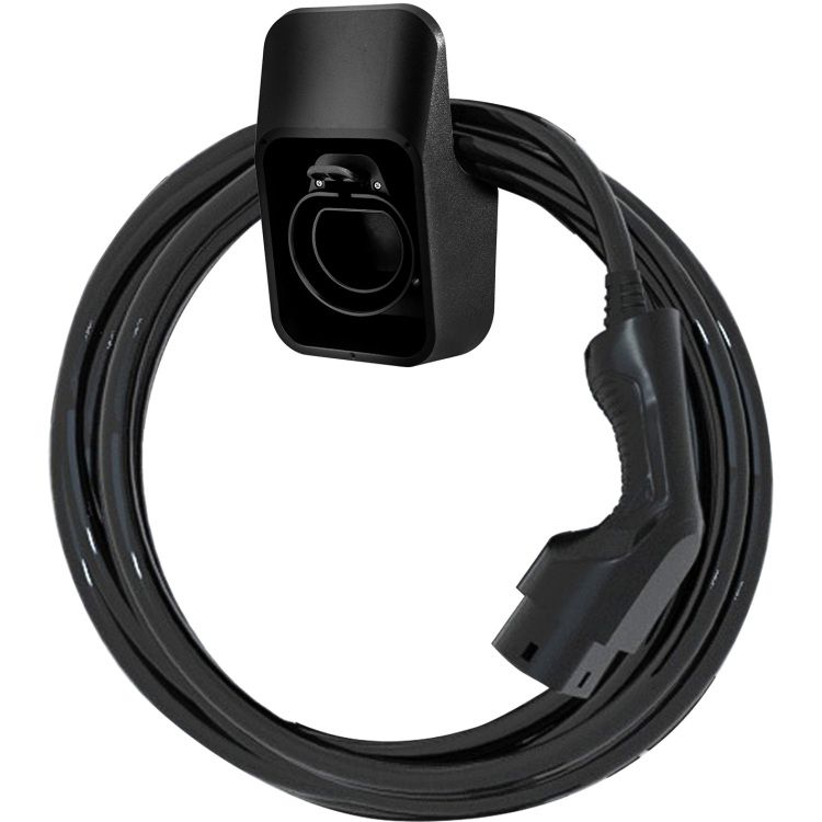Deltaco EV-5105 - Muurbeugel met kabelhouder voor Type 2 laadconnector