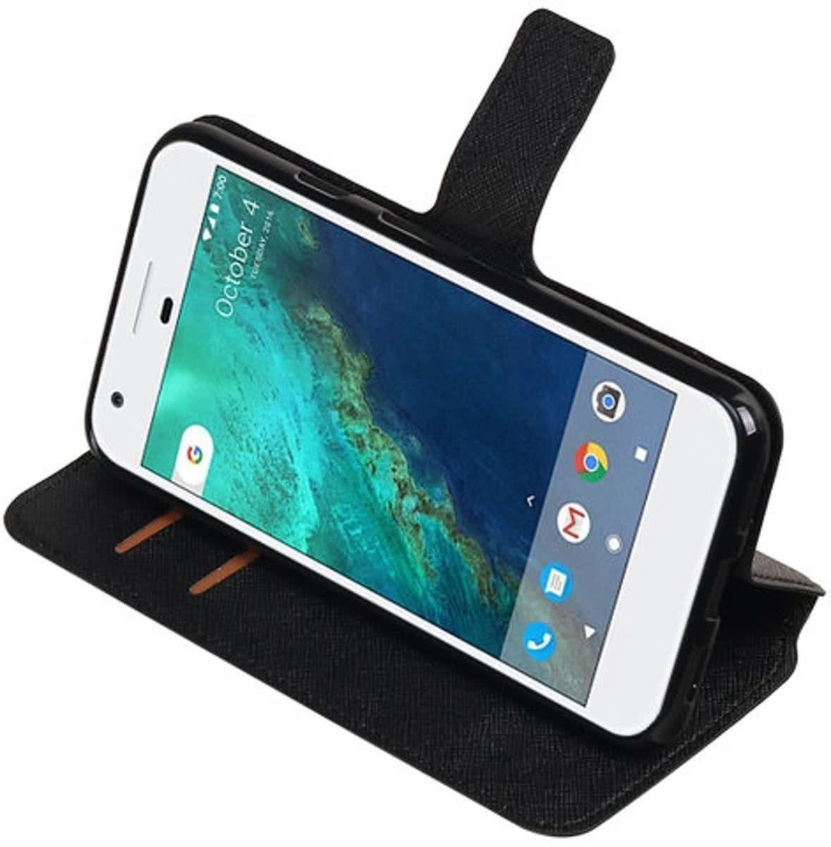 Best Cases Zwart Google Pixel TPU wallet case booktype hoesje HM Book