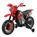 Homcom Moto cross électrique, pour enfants 3-6 ans, 6 V, phares, klaxon, musique, 102 x 53 x 66 cm, rouge et noir