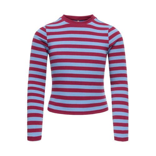 ONLY KIDS ONLY GIRL gestreepte longsleeve - paars