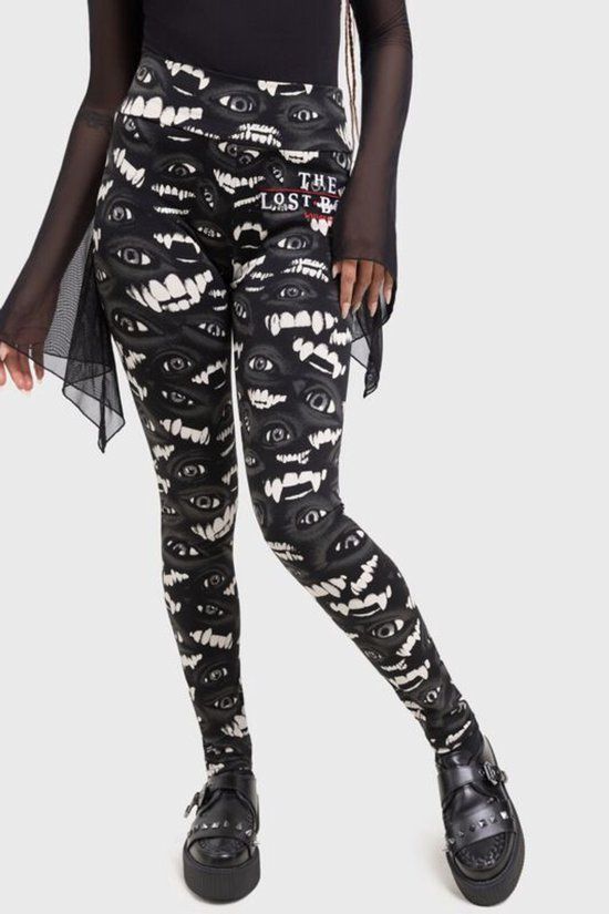 Killstar The Lost Boys Dames Legging - zwart/wit - S