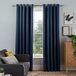 Sleepdown Geweven Tonale Fleck Oogje Verduisterende Gordijnen Thermisch geïsoleerd voor Slaapkamer en Woonkamer 66 x 72 Inch Navy 2 Panelen