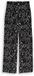 Tom Tailor Denim - Crinkle broek met wijde pijpen - Maat M - black white flower print