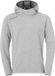Uhlsport Essential Sweater Met Kap Kinderen - Donkergrijs Gemeleerd | Maat: 152