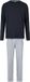 Phil & Co. Berlin Phil & Co Heren Lange Pyjama Set Donkerblauw/Grijs Gestreept - Maat XXL