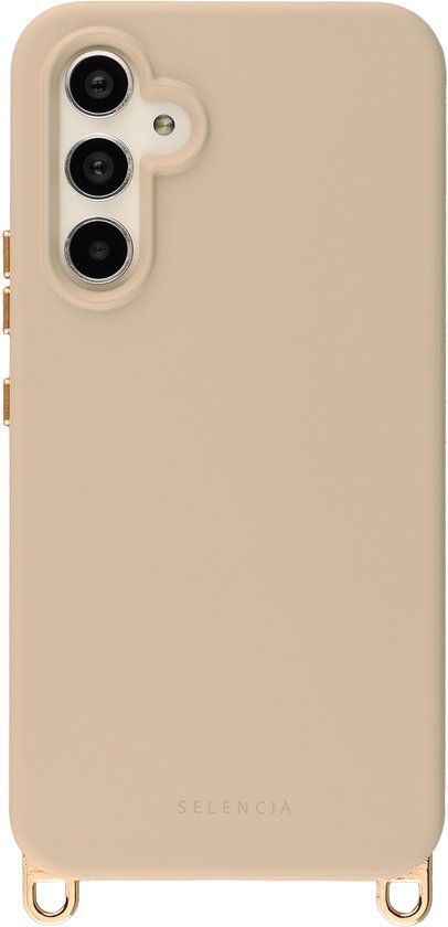 Selencia Rivièra MagSafe Backcover met afneembare haakjes voor de Samsung Galaxy A54 (5G) - Milky Latte