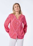 Goldner Blouse Rood/Roze/Gedess. Maat 44