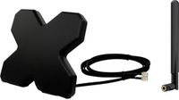 Wittenberg Antennen LTE, WLAN, Portabel Antennenset für Router Antenne 1 LTE Twin Kabel 2m Antenne 5 dBi