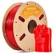 TPU Filament 1 kg - Filament pour imprimante 3D flexible - Haute vitesse d'impression - Impression rapide - Résistant à l'usure - Rouge transparent