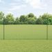 Jardipol Clôture de jardin verte 1,6 x 10 m acier et PVC 341207