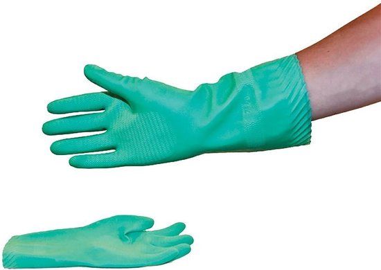 Steunkous handschoenen rubber - maat M - Groen