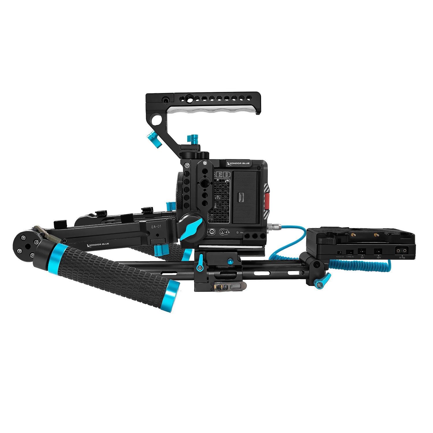 Kondor Blue RED Komodo Ultimate Rig - Raven Black