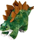 Wild Republic Pluche Stego Dinosaurus Knuffel - Groen/Bruin - 25 cm