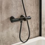 Hudson Reed Arlo Mitigeur bain-douche thermostatique - Rond - Noir