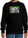 Bellatio Decorations Shoppartners Bv Dieren sweater met maki apen foto - zwart - kinderen - maat 98/104