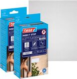 tesa INSECT STOP H&L Fly Screen Premium for Windows - hor met klittenband, verwijderbaar zonder resten, antraciet - 2x 120 x 240 cm
