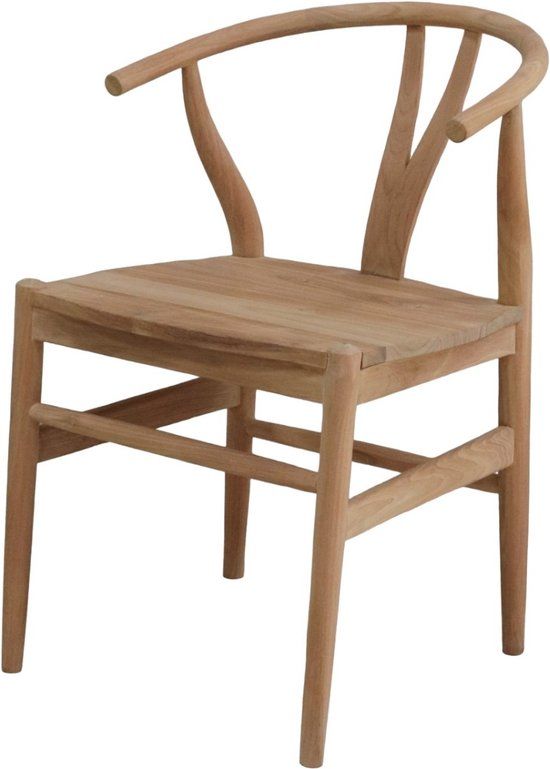 DÉJA Living Eetkamerstoel Skye - Teakhout - Naturel - Set van 2