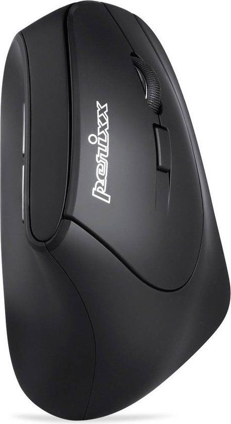 Perixx PERIMICE-715 II Ergonomische verticale muis draadloos 2,4 GHz - Zwart