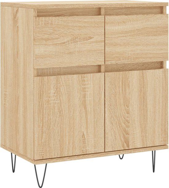 vidaXL Dressoir Sonoma Eiken Hout 60x35x70 cm