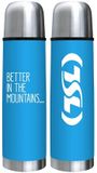 TSL Outdoor Fles Blauw RVS/Siliconen 350 ml