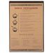 DAG STYLE Placemat Menuhouders Line Risto Pack 6 stuks, 2 zakken (achterkant/achterkant), menuhouders in A4-formaat, Amerikaanse placemat met menuvak, cacao, niet-giftig pvc, gemaakt in Italië