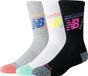 New Balance Active Graphic Crew Socks 3 Pack Unisex Sportsokken - ASSORTED COLORS