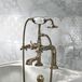 Hudson Reed Earlham robinet de baignoire avec douchette style Art Déco années 20 - laiton brossé
