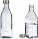Gerimport Waterkan - met deksel - 1L - glas - kurk - waterkaraf - schenkkan - vierkant