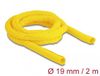 Delock Gaine tressée auto-agrippante résistant à la chaleur 2 m x 19 mm jaune