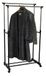Ordinett Deluxe dubbele kledingstandaard, zwart, dubbele stang