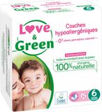 Love & Green Hypoallergene Luiers Maat 6 (+15 kg) - 34 Luiers