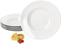 MamboCat Bianco 6-delig set pasta bord Ø 30 cm wit porselein