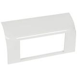 Legrand 031671 DLP mozaïekhouder voor plint, 4 modules, 140 x 35 mm, wit