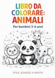 Libro da colorare: Animali: Stile Schizzo a Matita