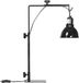 PawHut Support de lampe pour reptiles - Acier - 32x9x67cm - Noir