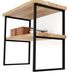 LAMO MANUFAKTUR Support pour plan de travail de salle de bains 40x80 cm noir