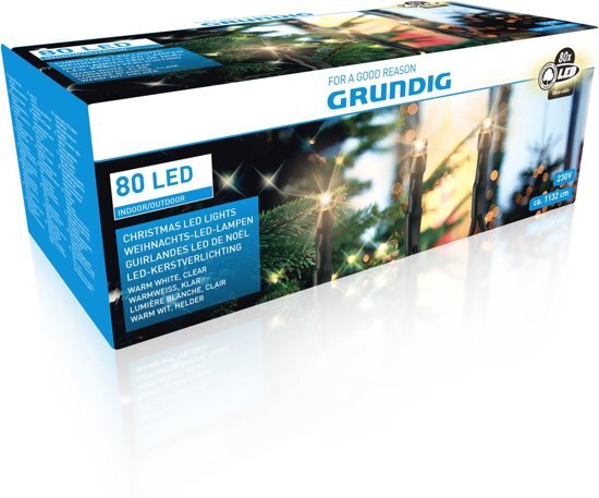 Grundig - Sfeerverlichting - Kerst - 80 Led - Binnen & Buiten - 1132cm - 230 V