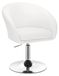 Tabouret de bar cuir synthétique blanc